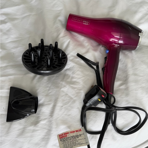 Other - InfinitiPro Conair Hair Dryer with Attachments